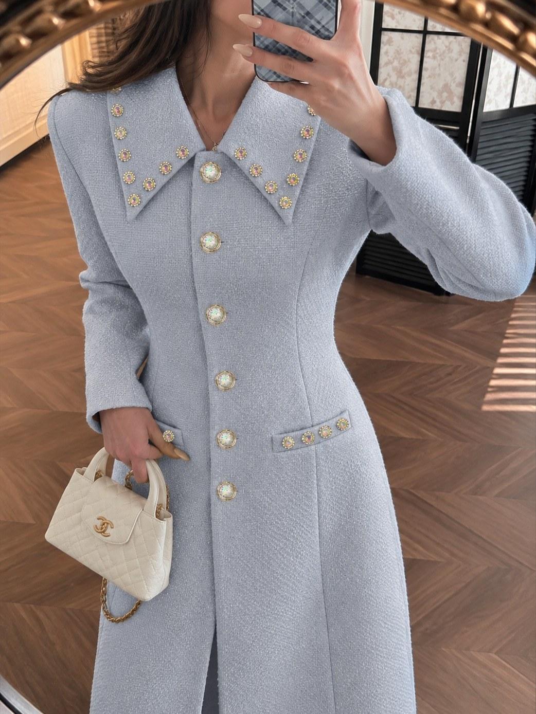 Le Manteau Perle porté